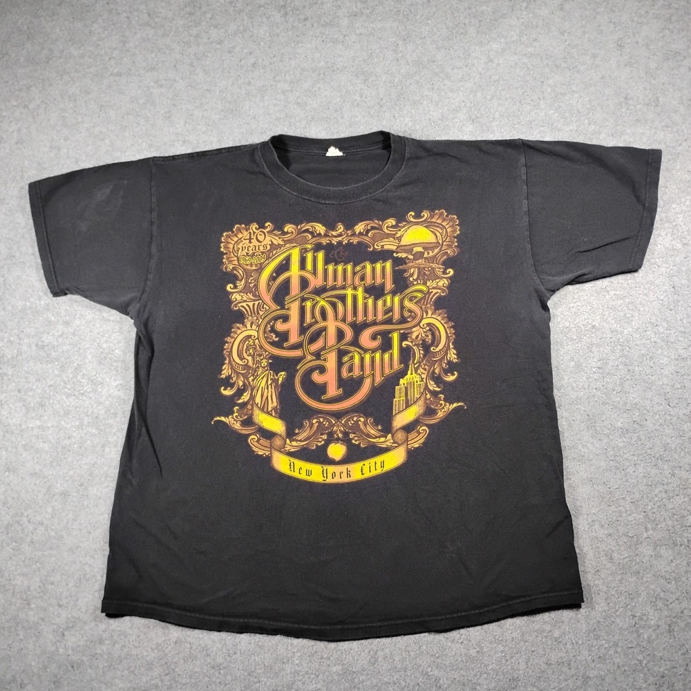 Allman Brothers Band 40 Years 2009 Beacon Theatre Concert T-Shirt Black XL